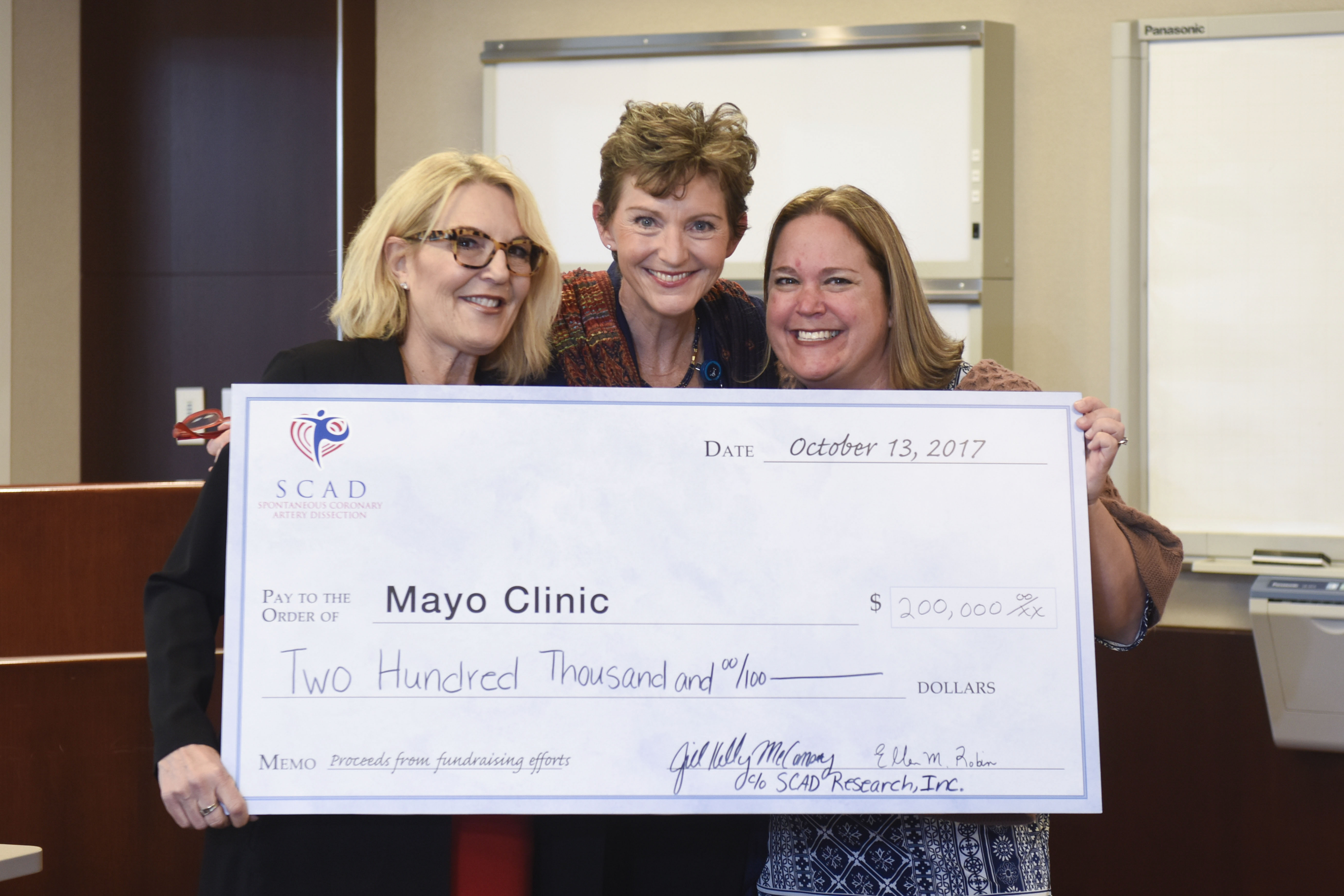 SCAD Research Mayo Clinic Donation