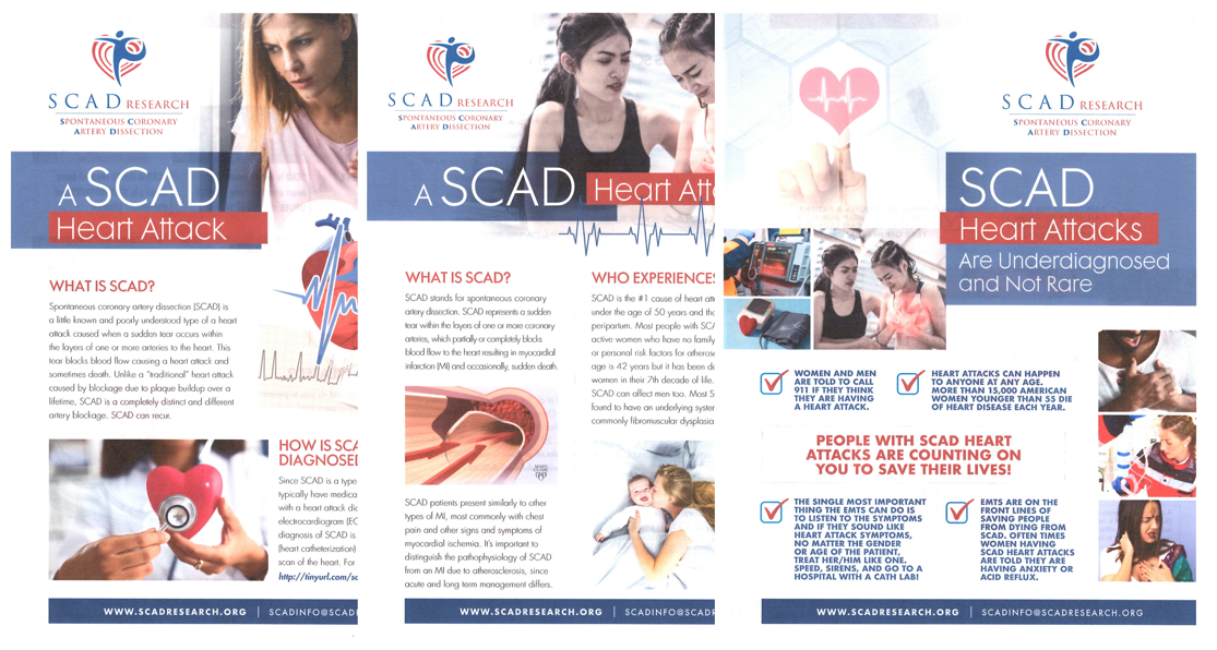 SCAD Awareness Brochures