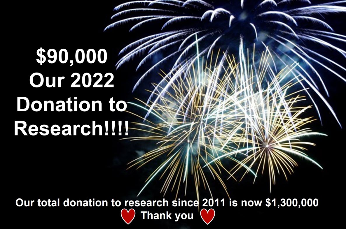 2022 Donation - $90,000 to Research